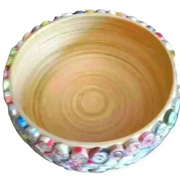 Decorative Colorful wooden Bowl - Picture 2 of 4